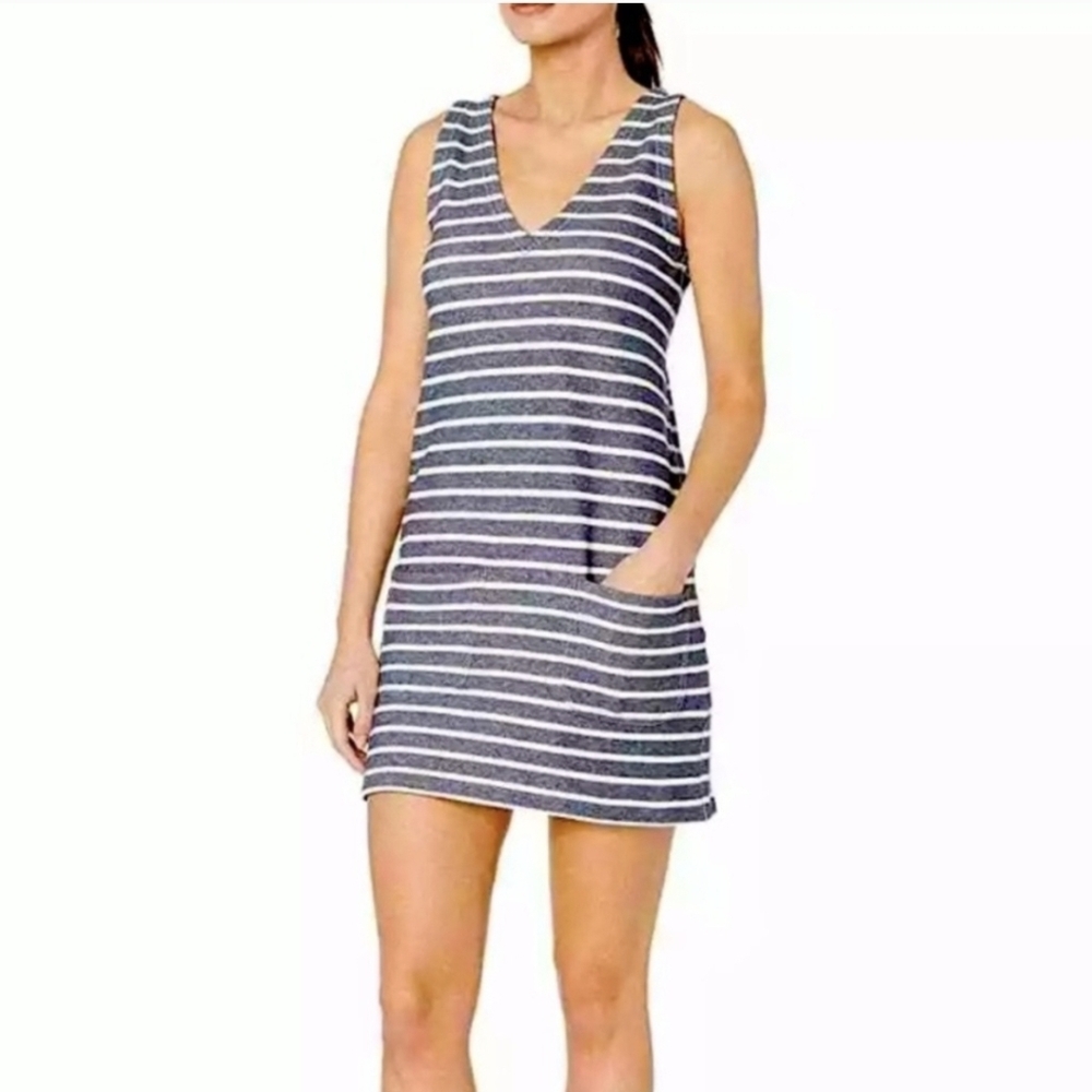 French Connection Striped Sleeveless Dress Small